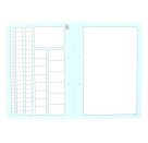 Oxford Lernsystem Zahlenlernheft A4 quer, Lineatur ZL, 16 Blatt, Optik Paper+®, Geheftet, 2-fach gelocht, (Rot)