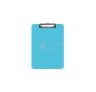 Klemmbrett PS A4 transp.blau