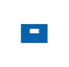 Heftumschlag A5 quer blau