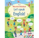 Usborne Stickerb.Let´s speak