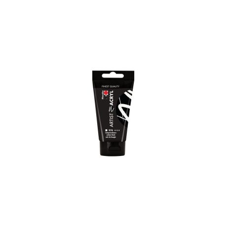 Marabu Artist Acryl, Lampenschwarz 974, 75 ml