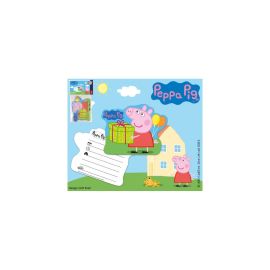 Peppa Pig Einladungskarten 6 Stück