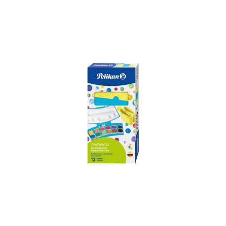 Deckfarbkasten 12er neong/tür