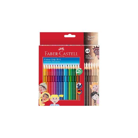Buntstift Grip Skin Tones 18+6