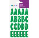 Sticker „Alphabet | 100×190 mm, grün grün metallic, 4 BlattStickers Alphabet | 100×190 mm, green green metallic, 4 sh