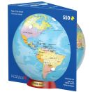 Puzzle Weltkarte Puzzledose - 550 Teile in Blechdose