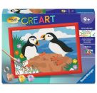 Ravensburger CreArt - Malen nach Zahlen 25887 - Papageientaucher - ab 9 Jahren