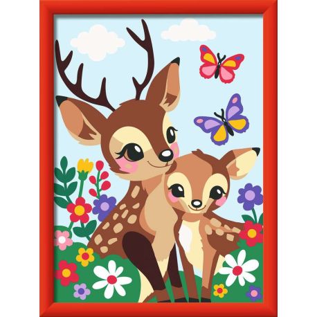 Ravensburger CreArt - Malen nach Zahlen 25889 - Fröhliche Hirsche - ab 9 Jahren