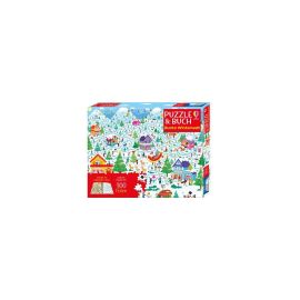Puzzle&Buch Bunte Winterwelt