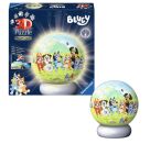 Ravensburger 3D Puzzle Nachtlicht Bluey - Puzzle-Ball mit LED Nachtlicht als Nachttischlampe für Kinder ab 6 Jahren