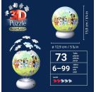 Ravensburger 3D Puzzle Nachtlicht Bluey - Puzzle-Ball mit LED Nachtlicht als Nachttischlampe für Kinder ab 6 Jahren