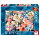 Schmidt Spiele Puzzle 1000 Teile Blumen in Pastell