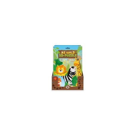3D-PUZZLE-TIERE SAFARI, 4-FAC