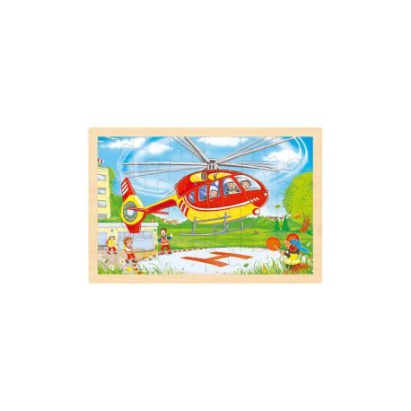 Einlegepuzzle Hubschraub/Feue