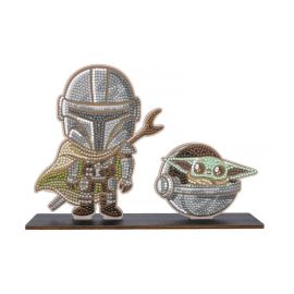 Crystal Art BUDDY XL Mandalorian   Grogu Duo
