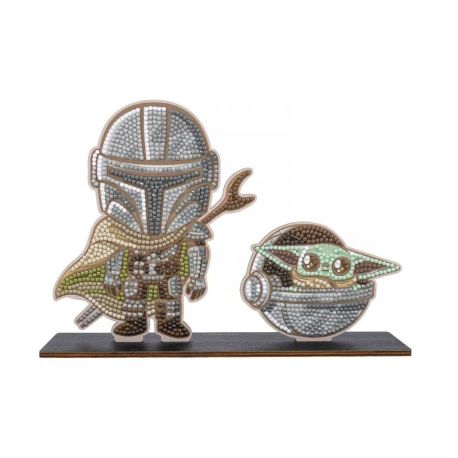 Crystal Art BUDDY XL Mandalorian   Grogu Duo