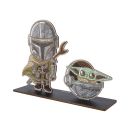 Crystal Art BUDDY XL Mandalorian   Grogu Duo