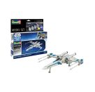 Model Set New Republic X-Wing Fighter, Revell Modellbausatz Star Wars mit Basiszubehör