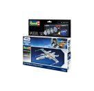 Model Set New Republic X-Wing Fighter, Revell Modellbausatz Star Wars mit Basiszubehör
