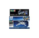 Model Set New Republic X-Wing Fighter, Revell Modellbausatz Star Wars mit Basiszubehör