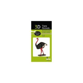 fridolin - 3D Papiermodell - Strauß, Spezialkarton, gelasert