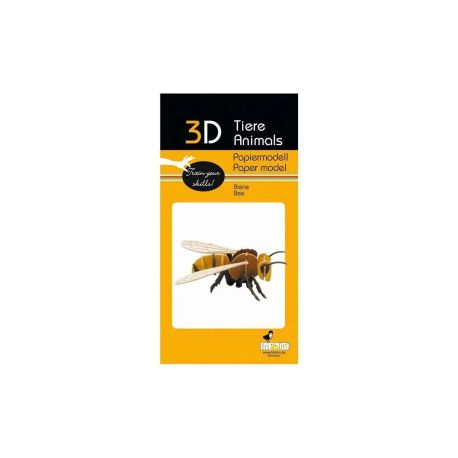 fridolin - 3D Papiermodell - Biene, Spezialkarton, gelasert