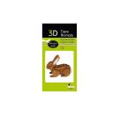 fridolin - 3D Papiermodell - Hase, Spezialkarton, gelasert