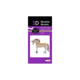 fridolin - 3D Papiermodell - Einhorn, Spezialkarton, gelasert