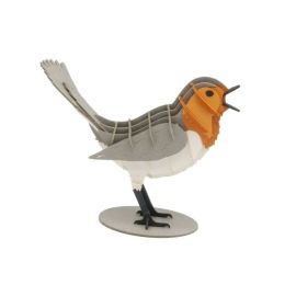 fridolin - 3D-Modell, Rotkelchen, Spezialkarton, gelasert
