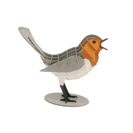 fridolin - 3D-Modell, Rotkelchen, Spezialkarton, gelasert