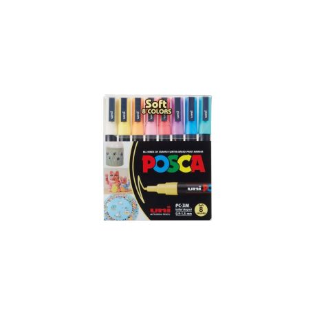 Marker UNI POSCA PC-3M 8er Se
