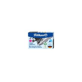 Pelikan Twist® eco Tintenroller-Patronen für Pelikano®  Twist® , Schwarz, 5 Stück, Faltschachtel