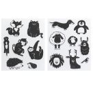 Moosgummi Stempel „Tiere | 10-55 mmFoam Rubber Stamps Animals | 10-55 mmTampons en caoutchouc mousse « Animaux » | 10