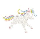DOTZIES® Original Diamond Painting Mäppchen „Pony Frolic 21,5 x 14 cm, DIY Kreativset mit Diamant Mosaiksteinen für Ki