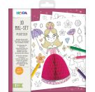 3D Mal Set Prinzessin
