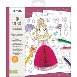 3D Mal Set Prinzessin