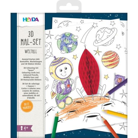 3D Mal Set Weltall