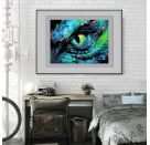 Diamond Painting Neon Drachen