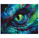 Diamond Painting Neon Drachen