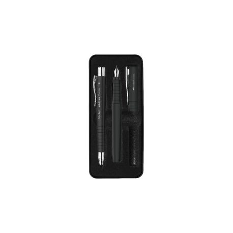 Set Poly Ball Pen schwarz Fül