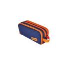 Doppelfaulenzer uni blau/oran