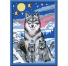 Ravensburger CreArt 27784 - Süße Wolfsfamilie - Malen nach Zahlen Wolf für Kinder ab 9 Jahre