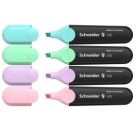 Textmarker Job Pastell 4er Etui, farbig sortiert