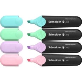 Textmarker Job Pastell 4er Etui, farbig sortiert
