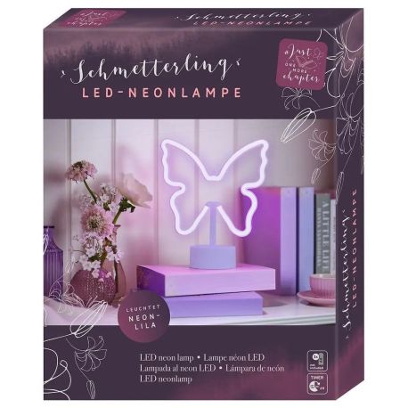 JOMC LED-Schmetterling Neon