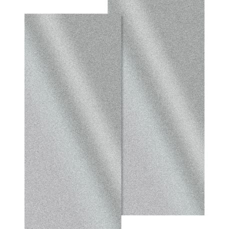 Wachsplatte 17,5x8cm alusilber 2er
