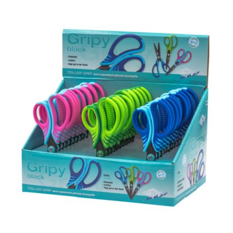 Schere Gripy Edelst.13cm spit
