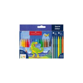 Filzstift Dino 18+6 + Sticker
