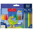 Filzstift Dino 18+6 + Sticker