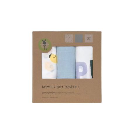 Heavenly soft Swaddle L Happy Fruits Lemon